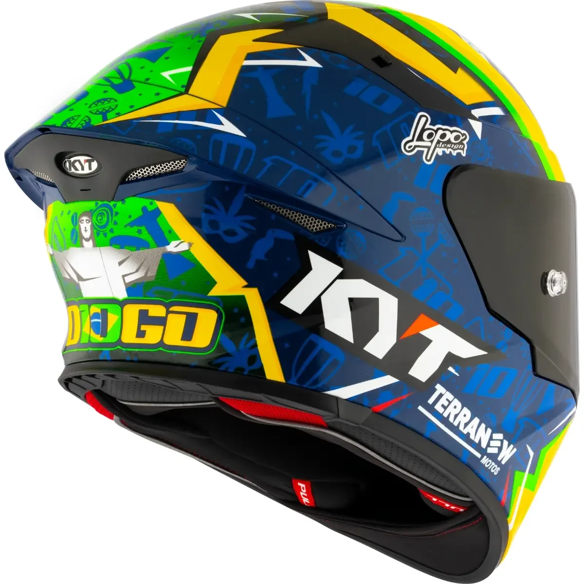 Capacete KYT TT Revo Diogo Moreira 2024 - Spinelli Motos Boutique